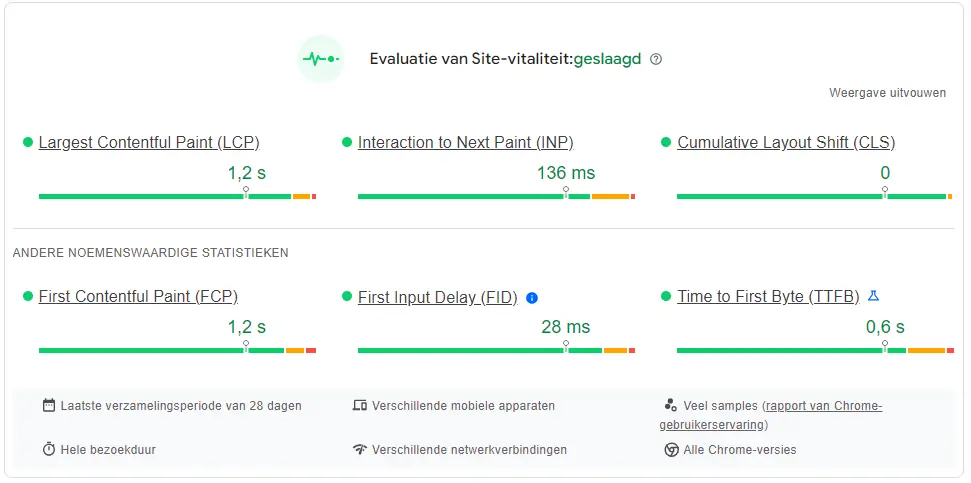 Pagespeed audit